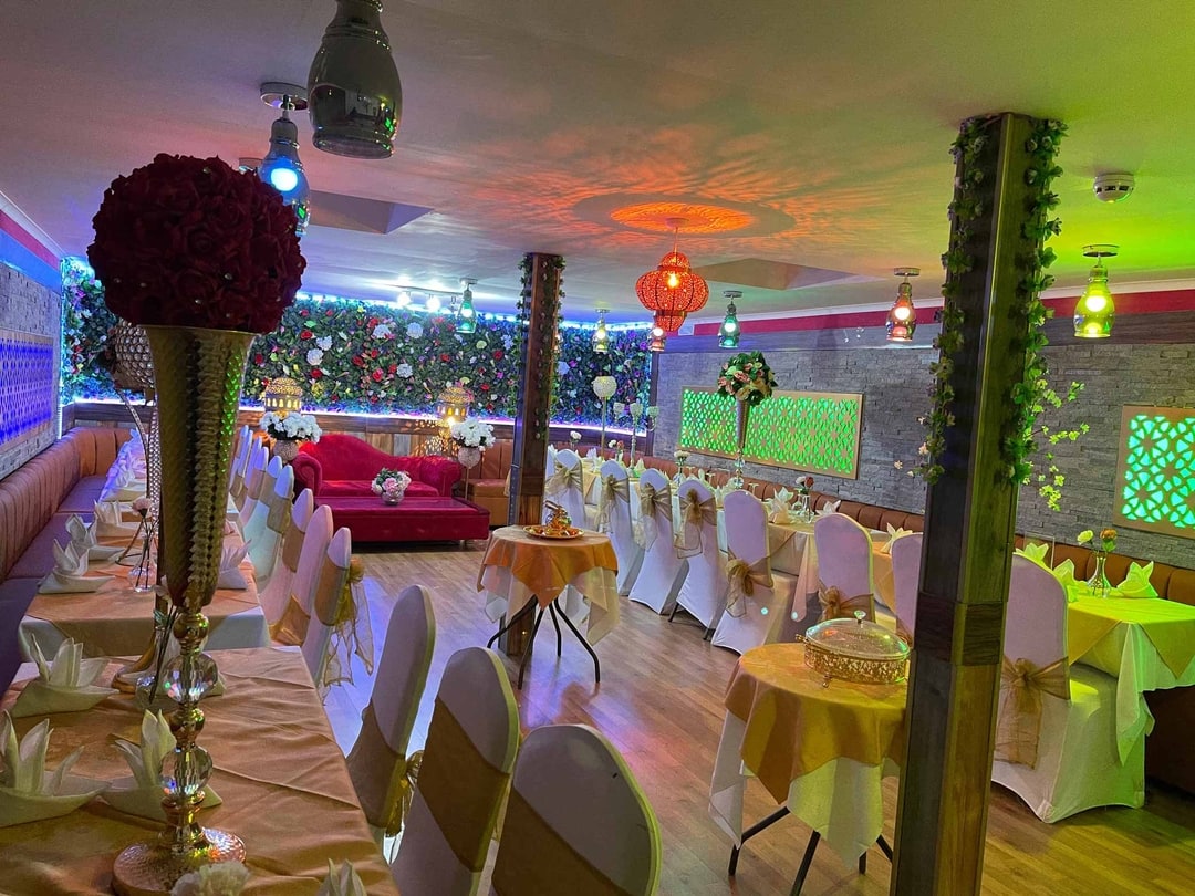 Restaurant Interior with Beautiful Lighting